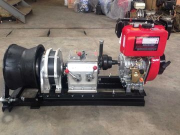 50KN Hiearns diesel engine Diesel Cable Winch pulling machine for pulling hoisting lifting