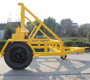 Cable Drum Trailer Jack 5Ton With Hand Brake and Air Brake for Cable Transportation