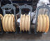 SHSQN660 large diameter stringing block with three wheels nylon wheel transmission parts pulleys