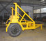 Cable Drum Trailer Jack 5Ton With Hand Brake and Air Brake for Cable Transportation